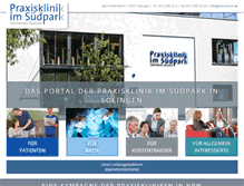 Tablet Screenshot of praxisklinik.de